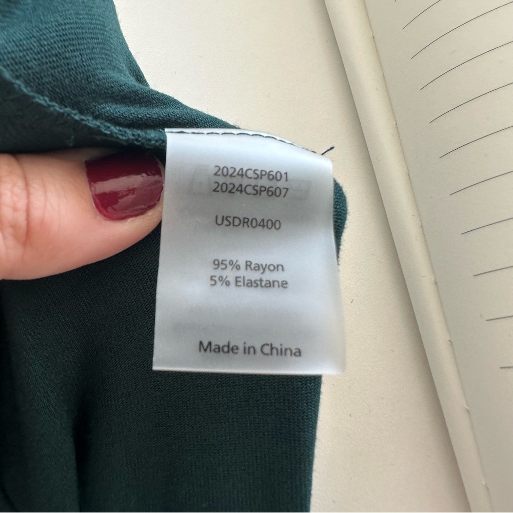 NWT! Universal Standard (US14/16) Teal Green Teresa Liquid Jersey T-Shirt Dress - Picture 6 of 6